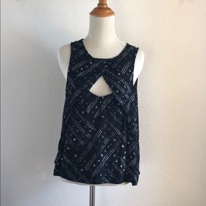 Free People - Patterned Tank Top with Opening